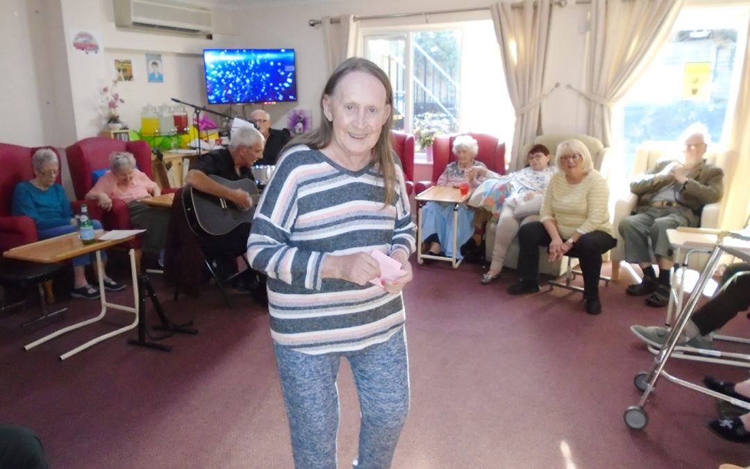 Remembrance Day crafts and music at Lulworth House Residential Care Home