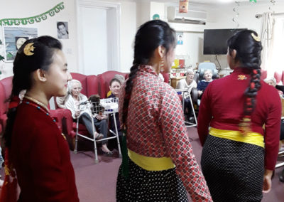 Nepalese Dancers at Lulworth House Residential Care Home 1