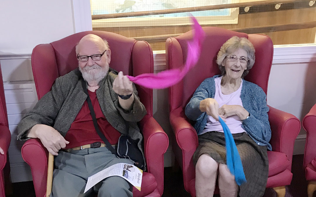 Active Armchairs and Sensory session at Lulworth House Residential Care Home