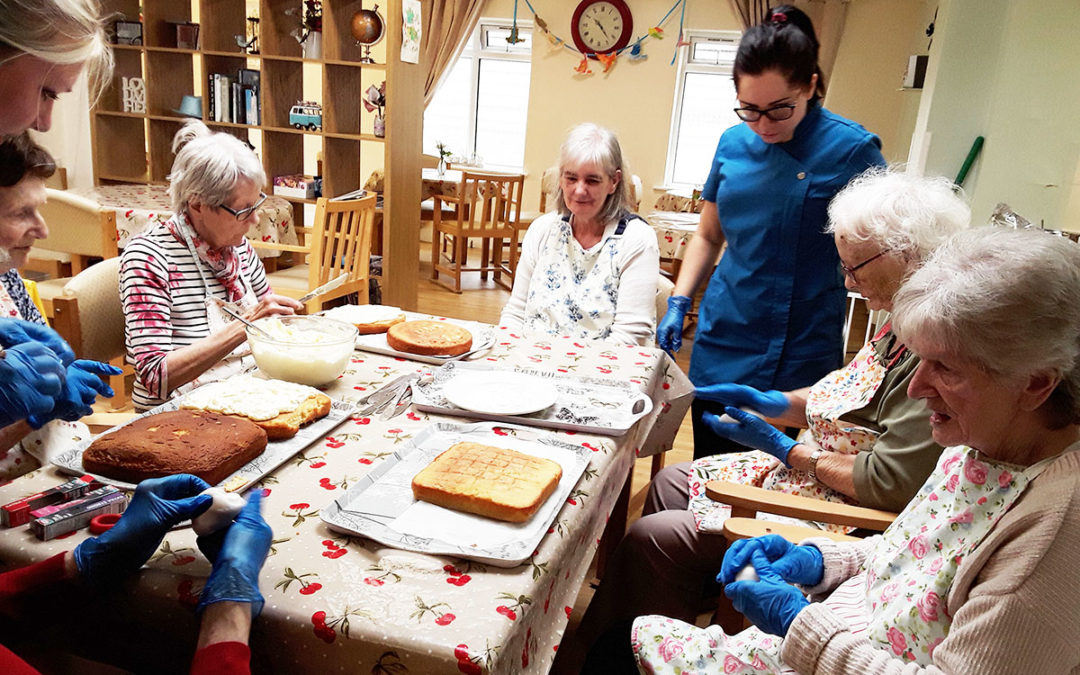Lulworth House Residential Care Home residents enjoy baking and a pop up shop