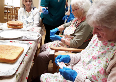 Baking session at Lulworth House Residential Care Home 1