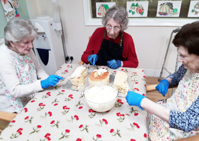 Baking session at Lulworth House Residential Care Home 2