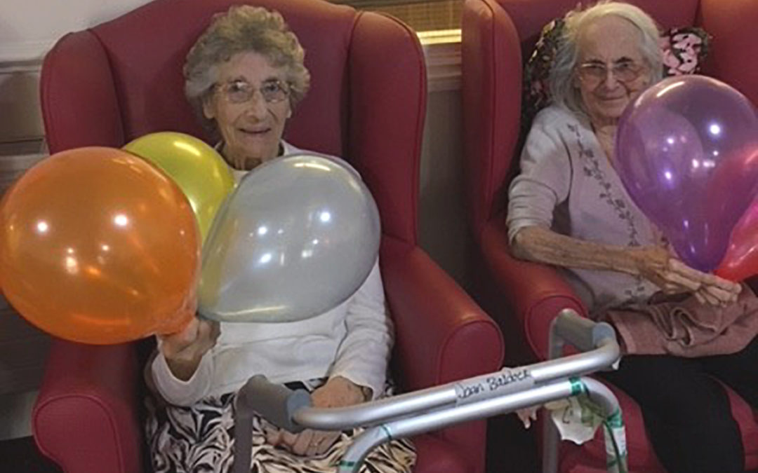 Lulworth House Residential Care Home volley balloon Olympics