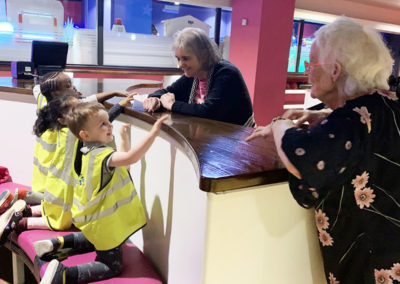Residents and Nursery children at Hollywood Bowling in Maidstone 2