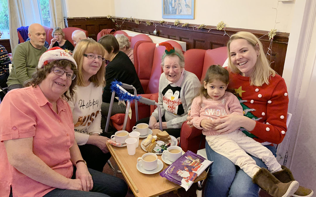 Family Christmas Party at Lulworth House Residential Care Home