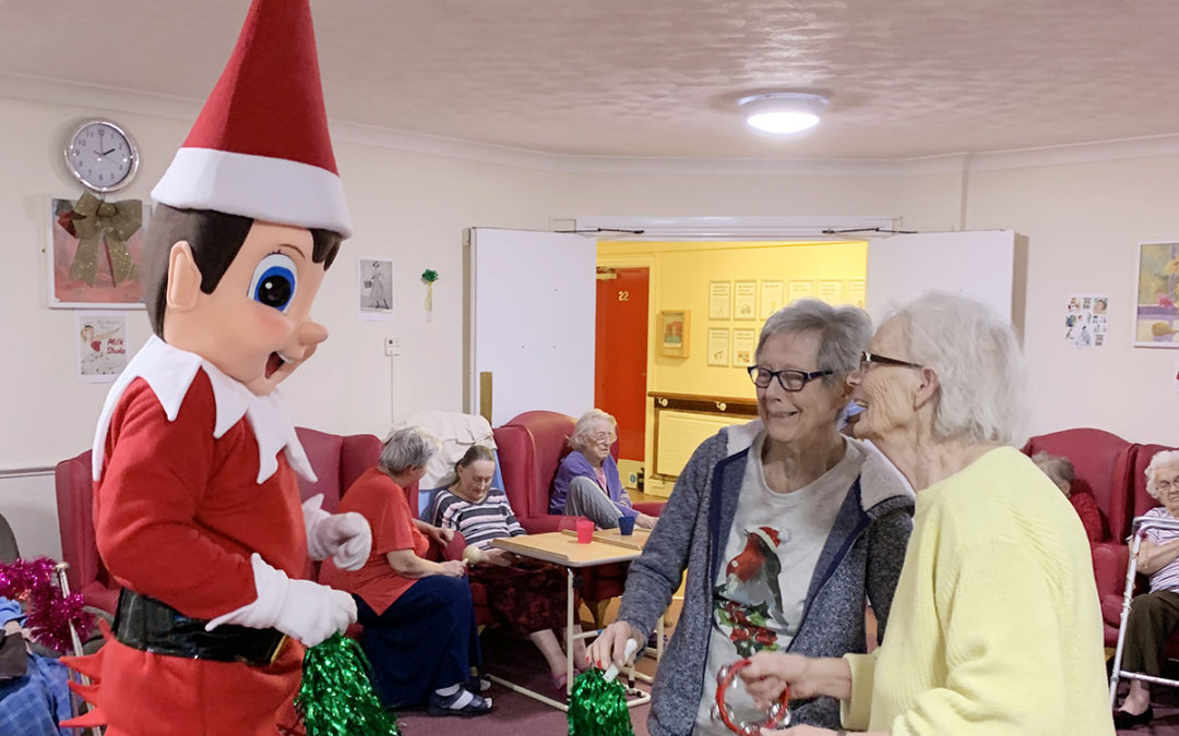 Elf visit at Lulworth House Residential Care Home