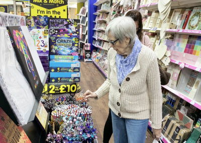 Residents from Lulworth House looking around the shops in Maidstone
