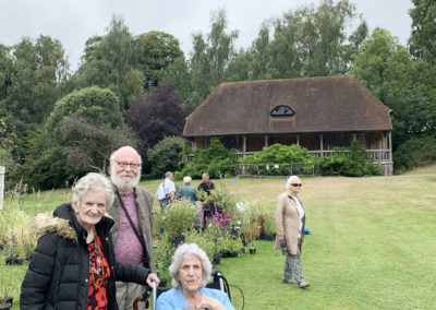Lulworth House Residential Care Home residents at Leeds Castle flower show 2
