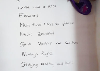 The Lulworth House list of special thoughts to include in our Mother's Day poetry