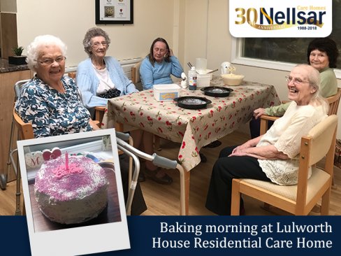 Baking morning at Lulworth House Residential Care Home