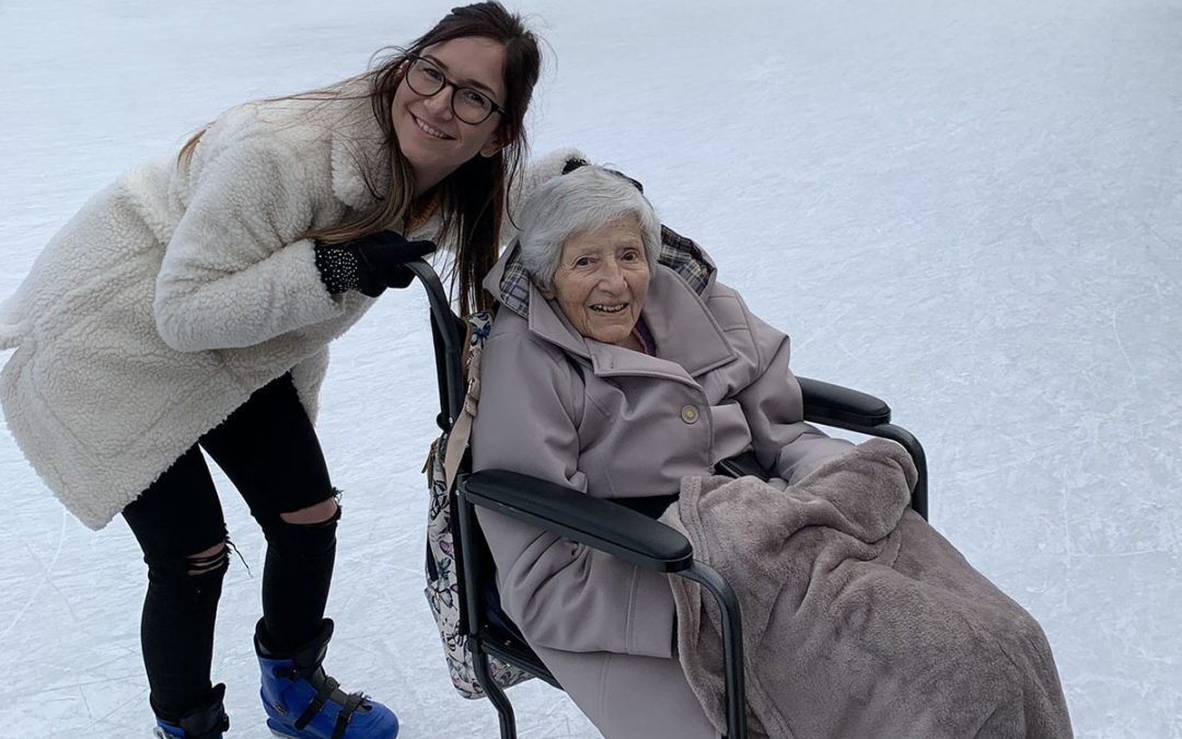 Lulworth House Residential Care Home residents take to the ice