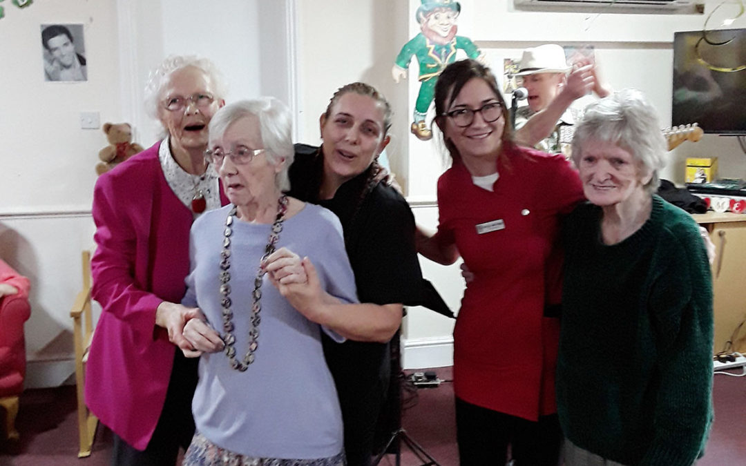 Lulworth House Residential Care Home residents enjoy St Patrick’s Day celebrations