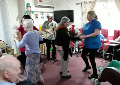 St Patrick's Day celebrations at Lulworth House Residential Care Home 5