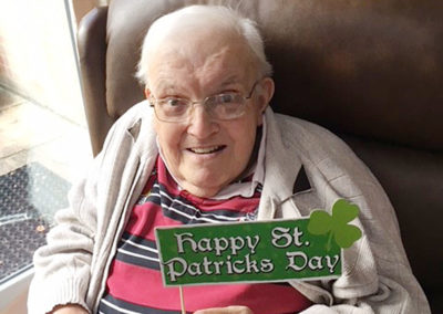 St Patrick's Day celebrations at Lulworth House Residential Care Home 8