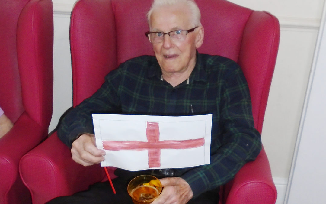 Lulworth House residents enjoy the football and a trip out to town
