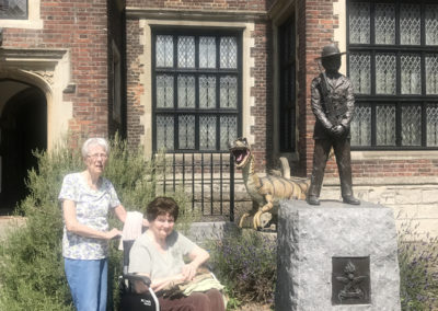 Residents outside the Maidstone museum