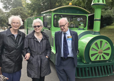 Lulworth House residents enjoyed a train ride around the grounds of Leeds Castle
