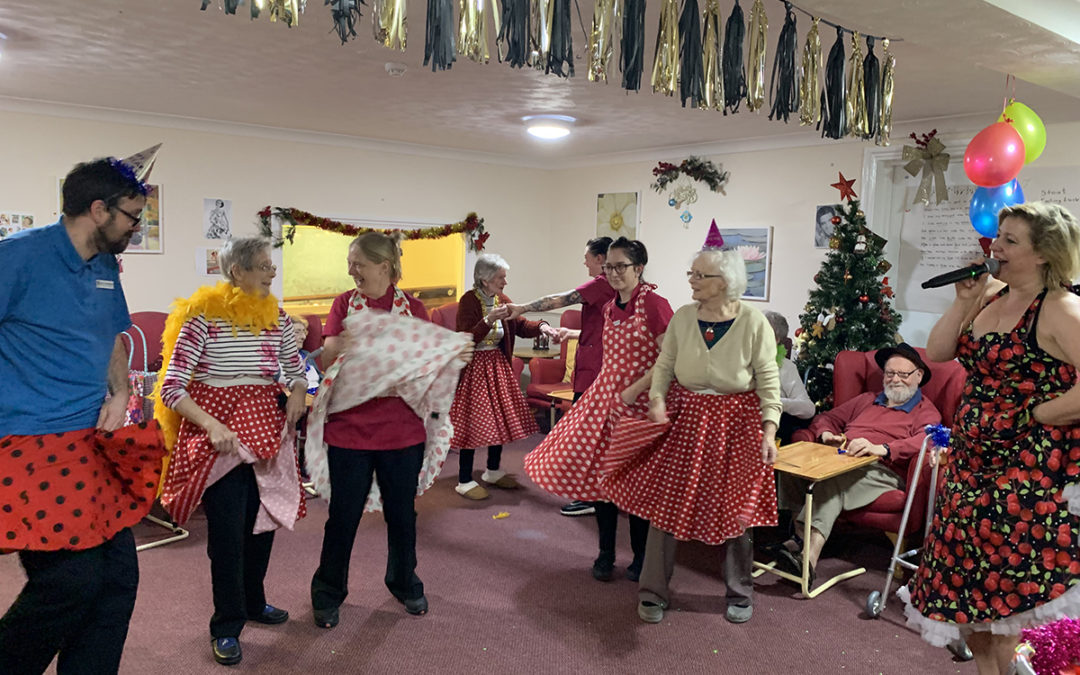 Celebrating New Year at Lulworth House Residential Care Home