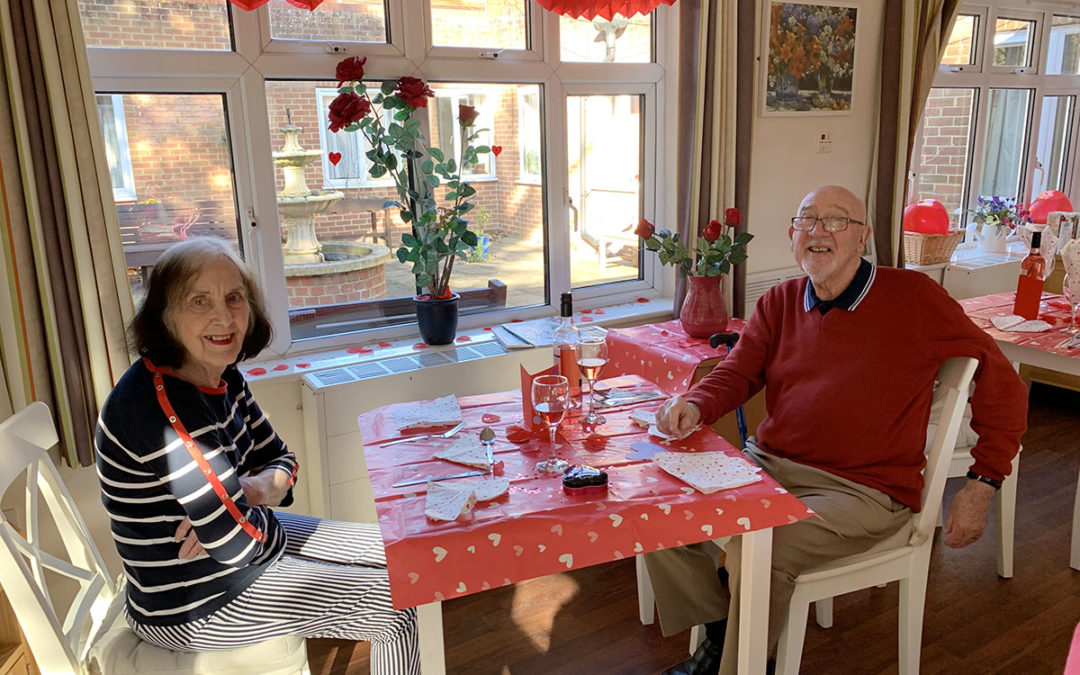 Valentines celebrations at Lulworth House Residential Care Home