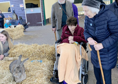 Lulworth House Residential Care Home residents at the Rare Breeds Centre in Ashford 3
