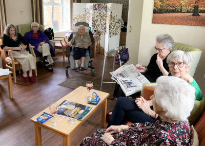 Residents enjoying a pub afternoon together at Lulworth House Residential Care Home 1