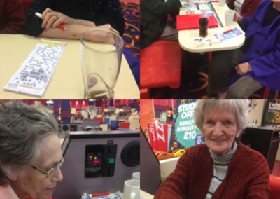 Lady residents at Lulworth out at a bingo hall together