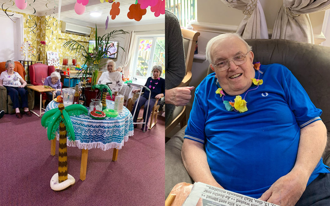 Hawaii comes to Lulworth House Residential Care Home