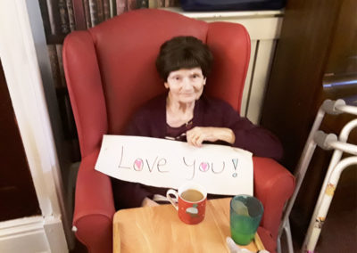 Messages of love from residents at Lulworth House Residential Care Home 3