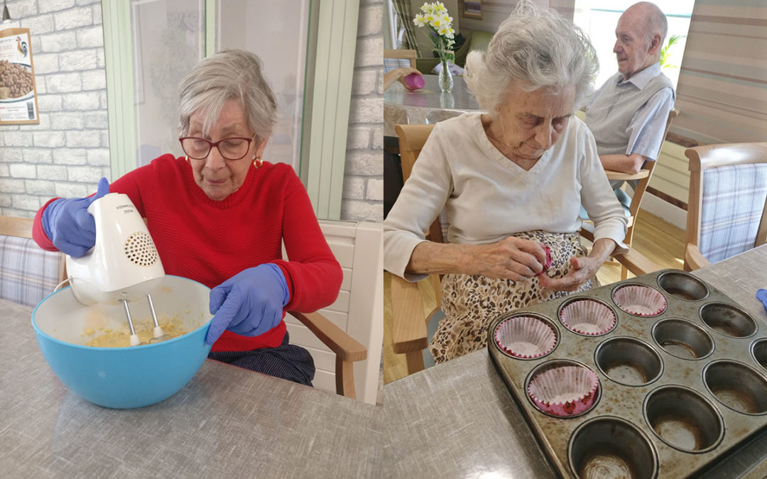 Making sweet treats at Lulworth House Residential Care Home