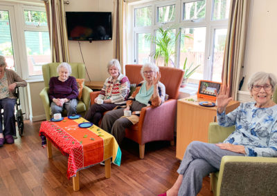 Namaste session at Lulworth House Residential Care Home