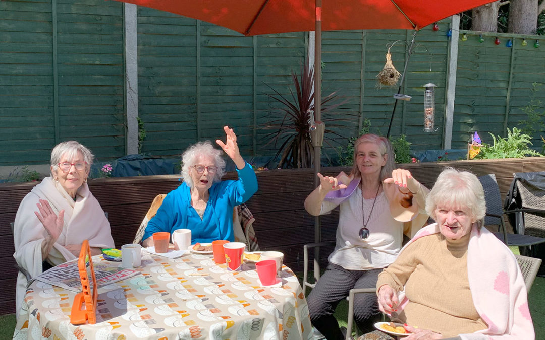 Balloon games and family trees at Lulworth House Residential Care Home