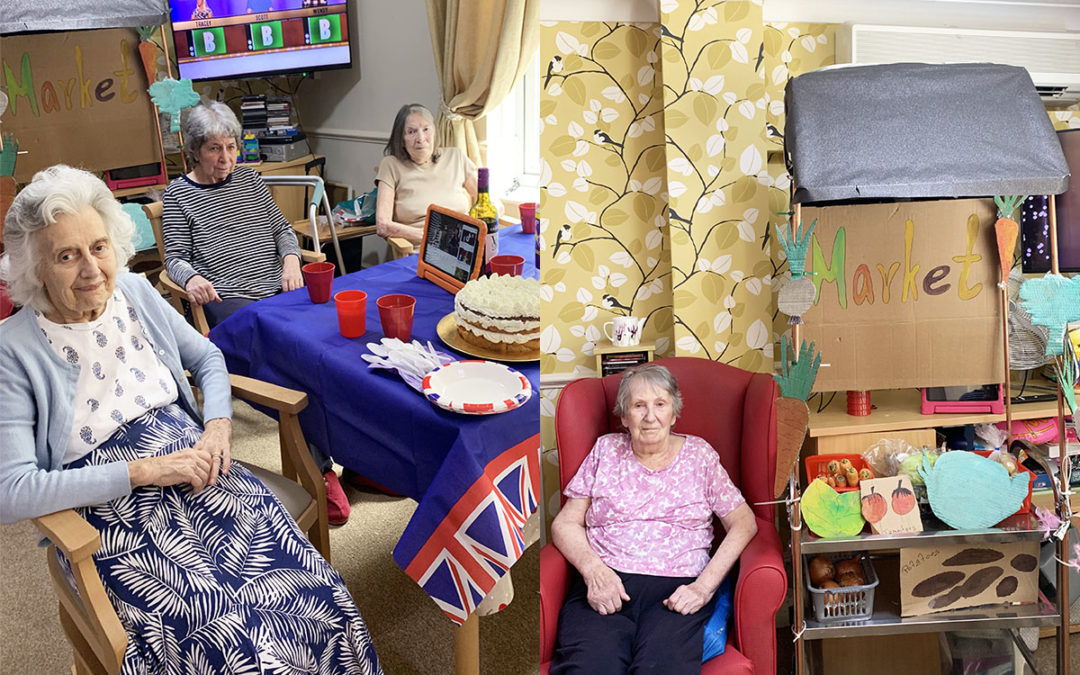 Residents enjoy a Cockney Party at Lulworth House Residential Care Home