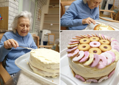Cake decorating at Lulworth House Residential Care Home