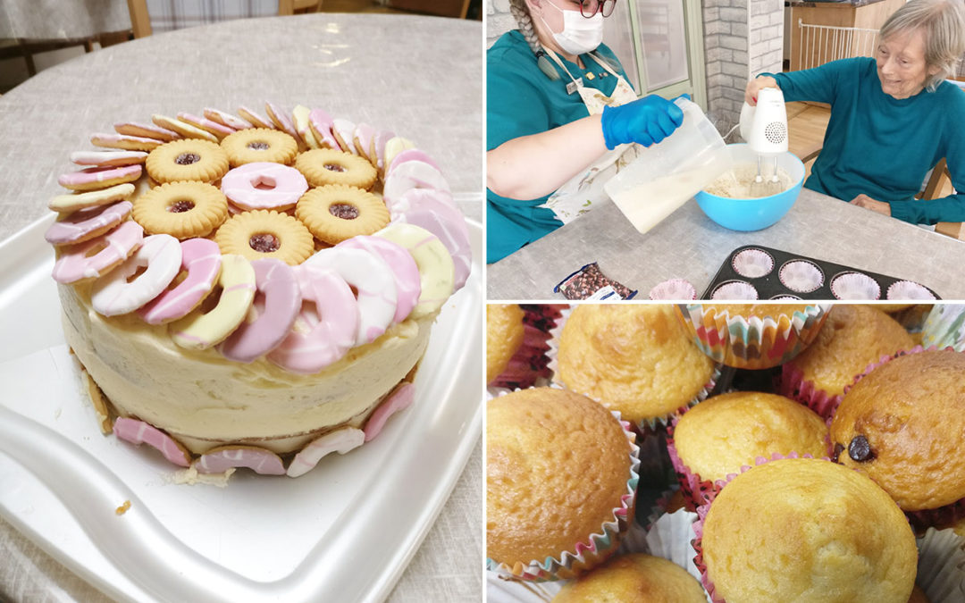 Birthday cake and muffin making at Lulworth House Residential Care Home