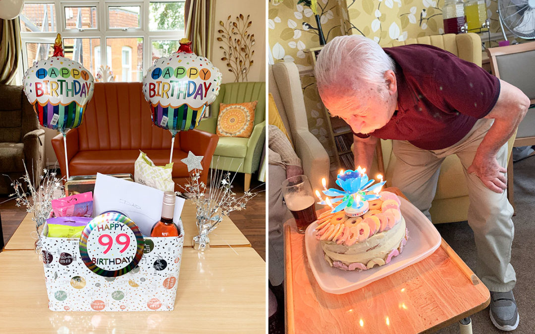 Philip turns 99 at Lulworth House Residential Care Home