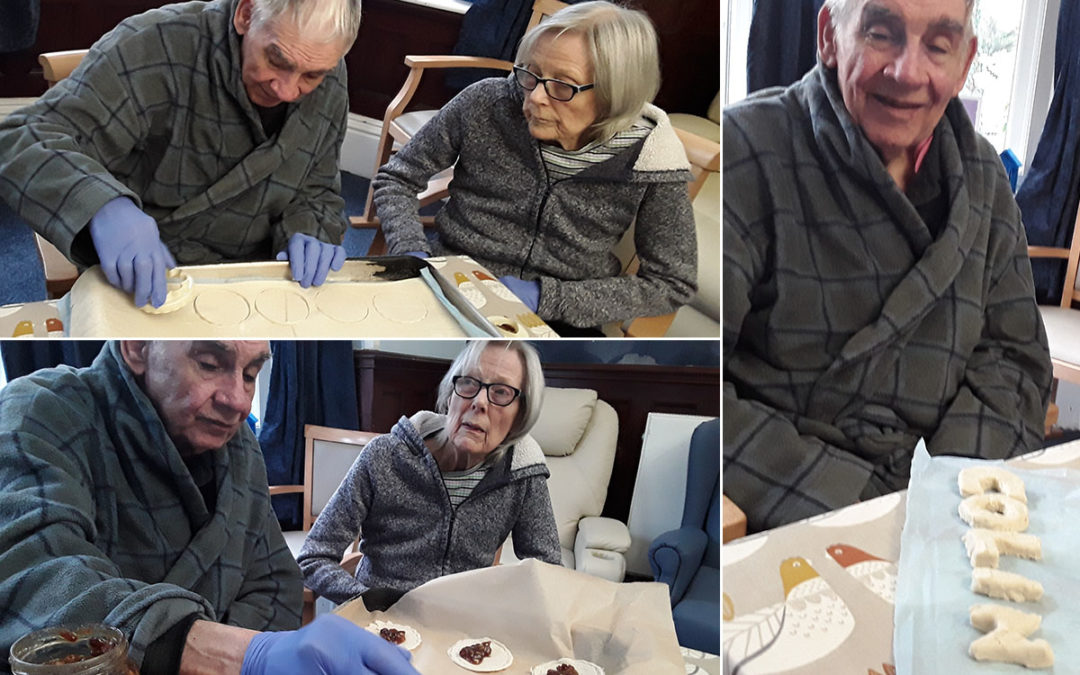 Festive mince pies at Lulworth House Residential Care Home
