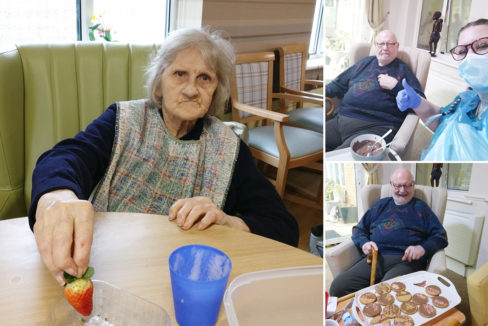 Biscuit and cake decorating at Lulworth House Residential Care Home