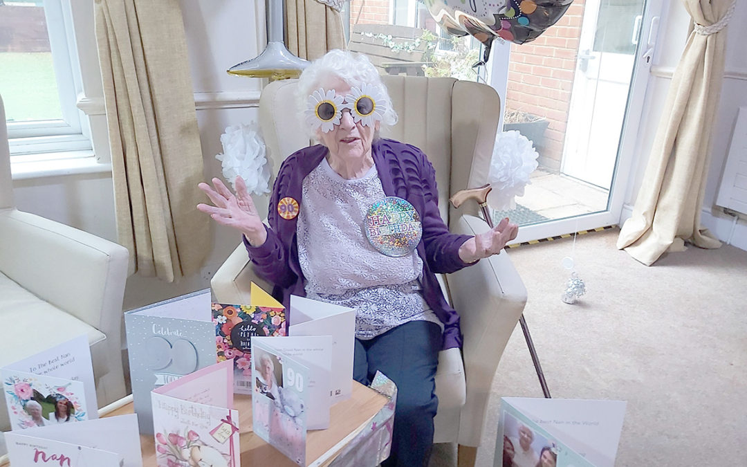 Birthday celebrations and Posh Saturday at Lulworth House Residential Care Home