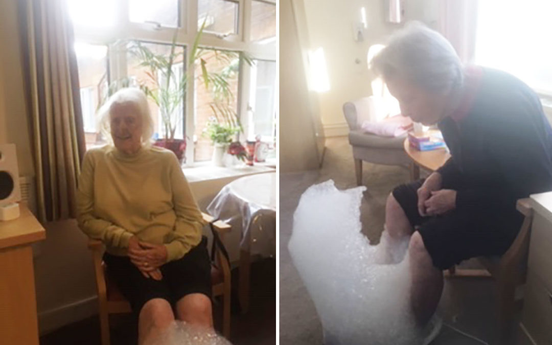 Pampering and smiles at Lulworth House Residential Care Home