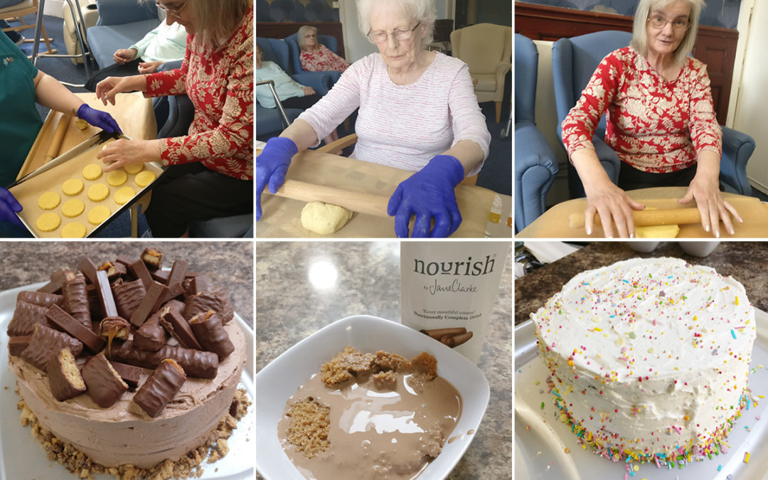 Delicious cakes and cheesy rounds at Lulworth House Residential Care Home