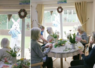 Easter crafts at Lulworth House Residential Care Home