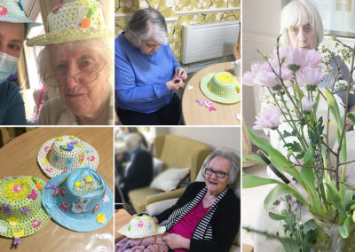 Easter bonnets at Lulworth House Residential Care Home
