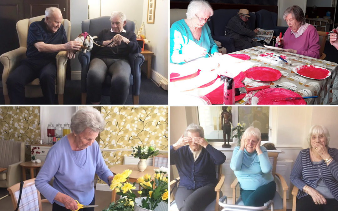 Furry friends and celebratory crafts at Lulworth House Residential Care Home