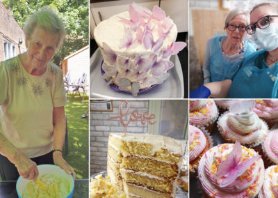 Cakes and cupcakes made at Lulworth House Residential Care Home for Carers Week