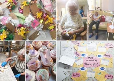 Arts and crafts session at Lulworth House Residential Care Home to celebrate Carers Week