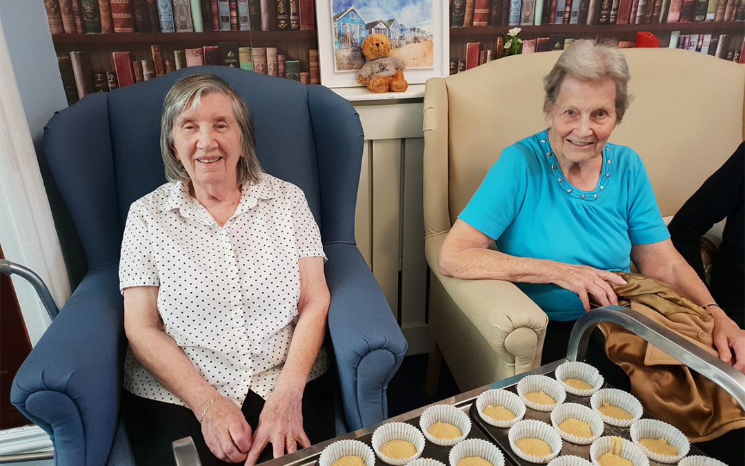 Baking club treats at Lulworth House Residential Care Home