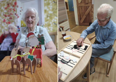 Pub afternoon and festive crafts at Lulworth House Residential Care Home