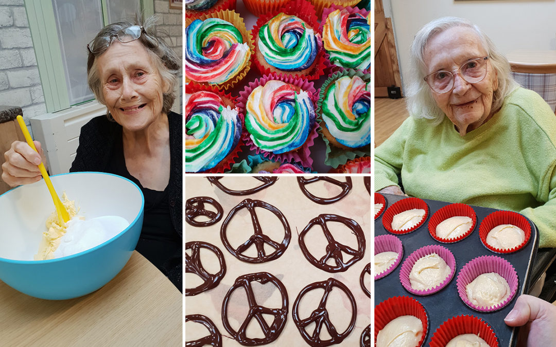 Peace Day cupcakes at Lulworth House Residential Care Home