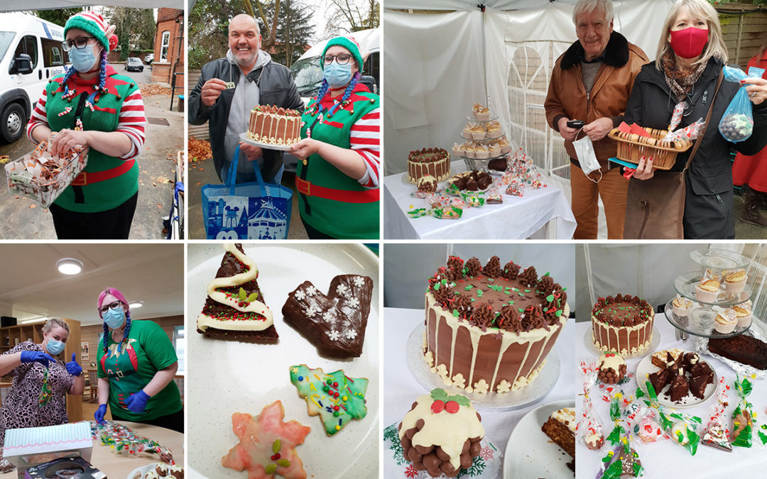 Festive cake sale at Lulworth House Residential Care Home