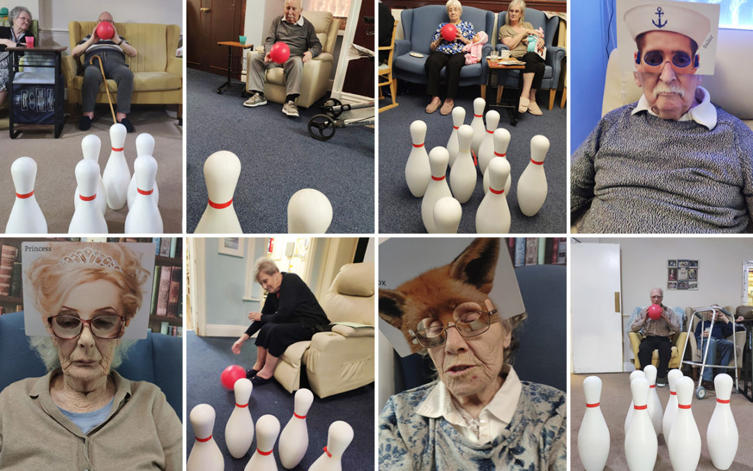 Bowling fun at Lulworth House Residential Care Home